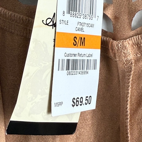 American Rag Faux Suede Fringe Vest - Picture 6 of 10